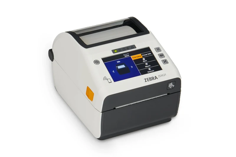 Impresora Zebra ZD621-HC para entornos de cuidado de la salud.